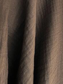 Comfortcana 女士休闲棕色细肩带迷你连衣裙，夏季 - 棕色 - 查看 6