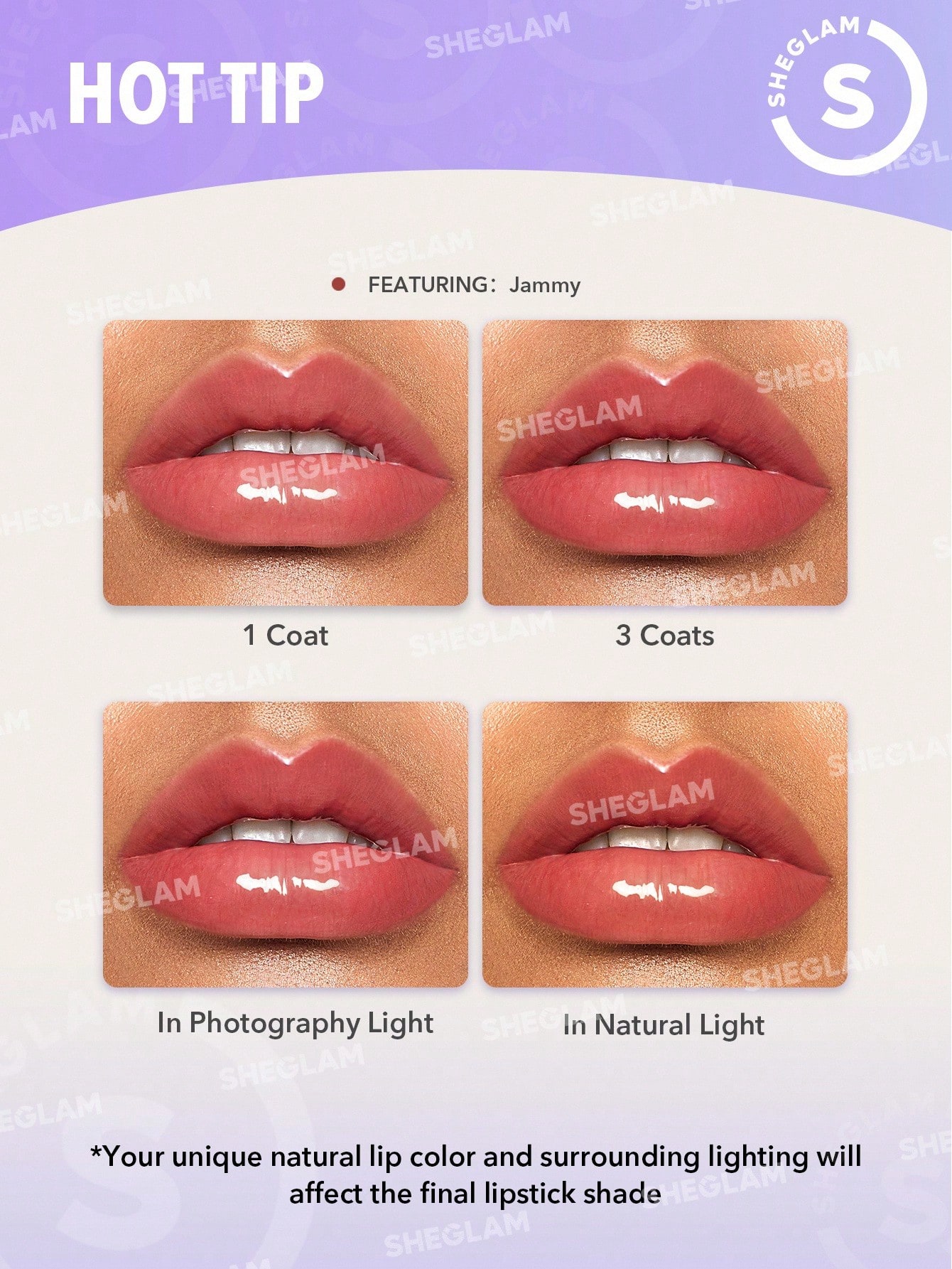 SHEGLAM ملمع شفاه جلاز داز-ملمع شفاه لامع ملون بنك...