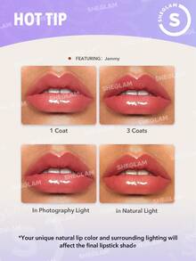 SHEGLAM Glaze Daze Lip Gloss-Mocha Cake Shiny Tinted Lip Gloss High Gloss Finish Plumping Lip Care Nourishing Not Easy To Fade Liquid Lip Cosmetics Lip Gloss Brand Beauty Makeup Face Paint Cosmetic For Women Girls Perfect For Fall Winter Ideal For Y2K Fancy Fashion Suitable For Birthday Christmas Present Party Ready Best Color