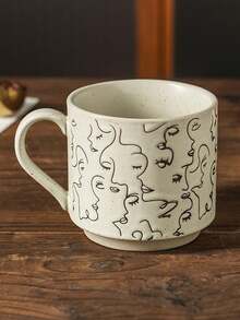 Coffee Cup Coarse Clay Cup Mug Household Hand-Painted Underglaze Retro Creative Ceramic Cup Ancient Style Ins Style Creative Personalized Retro Household Water Cup Coffee Cup Summer Water Replenishment Retro Drinkware Cup Aesthetics Office Water Replenishment Holiday Water Cup Bedside Water Bottle Office Water Replenishment Minimalist Water Cup - Multicolor - View 14