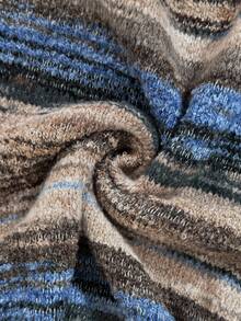 SHEIN 孕妇条纹圆领长袖休闲百搭毛衣 - 彩色 - 查看 8