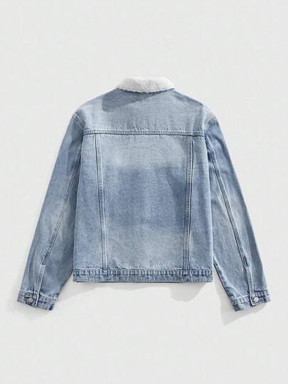 Street Life Men's Short Denim Jacket, Vintage Street Style