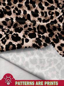 TaviRue 2 件套年轻女孩休闲豹纹“MAMA'S GIRL”字母图案长袖运动衫和长裤套装，卡通印花，适合秋冬季 - 彩色 - 查看 6