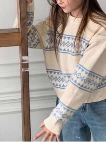 DAZY 青少年女孩日常休闲毛衣，秋季