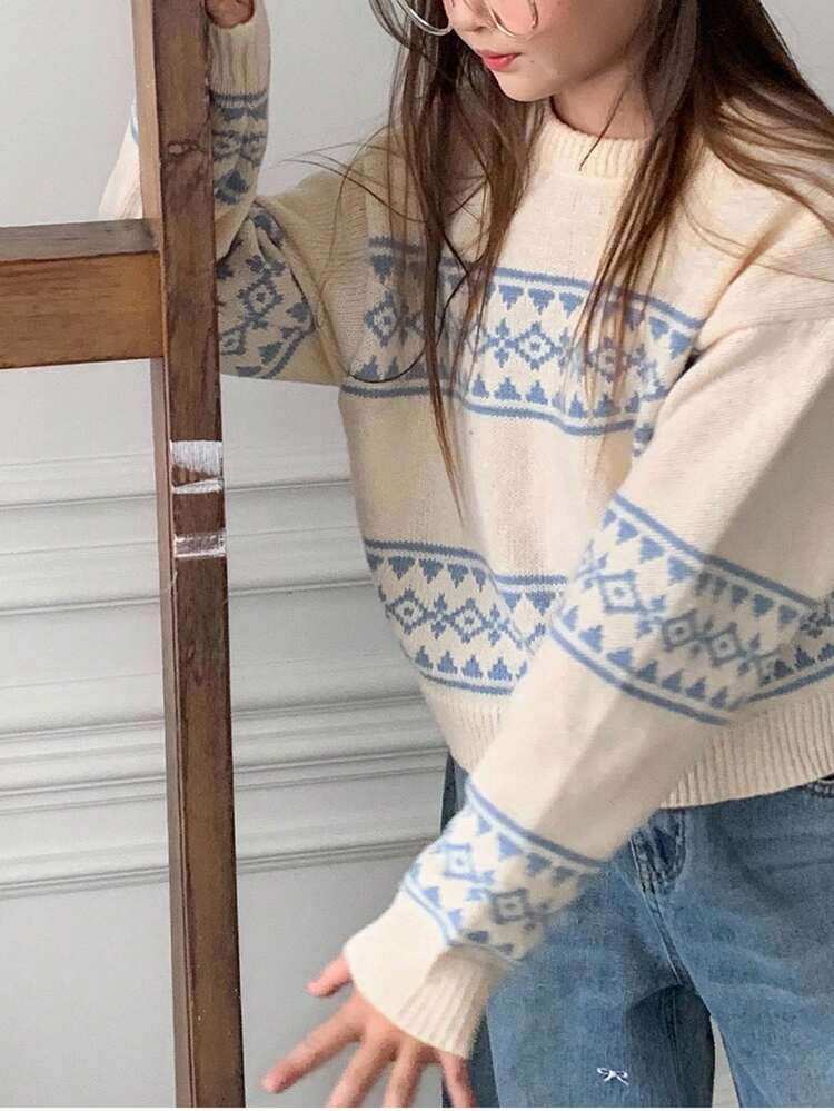 Tween Girls Daily Casual Sweater, Autumn