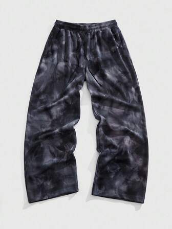 Grunge Punk Pantaloni della tuta casual e larghi con laccio da uomo per uso all'aperto