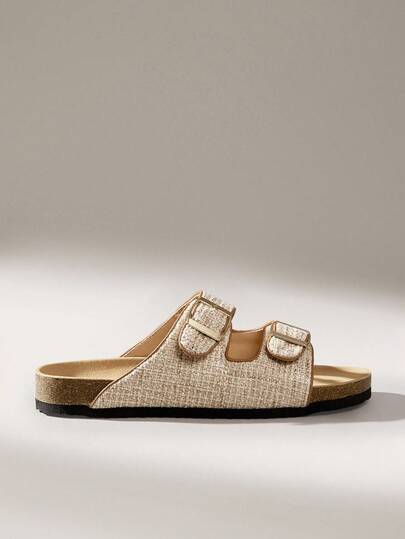 Solecia Women's Comfortable Brown Flat Shoes