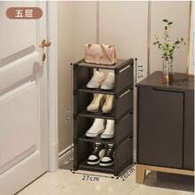1pc Detachable 3/4/5/6/7 Tier Shoe Rack,Black & White, Easy Assembly Shoe Organizer, Dust-Proof & Water-Resistant, High Capacity Shoe Cabinet For Home - Multicolor - View 11