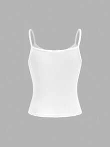 SHEIN ChillGRL 3 pièces/Set sweat-shirt à capuche imprimé lettre décontracté et ample, Débardeur en tricot, et Pantalon cargo en tricot vert pour adolescentes, convient pour le printemps, l'automne et l'hiver - Rouge foncé - Voir 5
