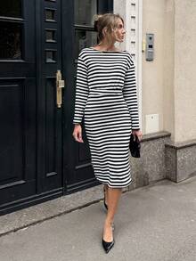 Pigiama Donna Normann Maniche Lunghe Con Polsini - Effetto Righe Colorate - Tuta Loungewear Certificato OEKO-TEX