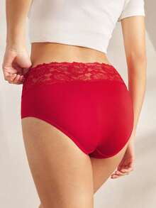 Ocili 舒适撞色蕾丝女式时尚三角裤