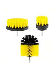 SHEIN 3/14/22 件电动洗涤器套件，带洗涤垫和海绵清洁套装 - 强力电动钻刷，用于深度清洁（配件颜色可能因批次而异）