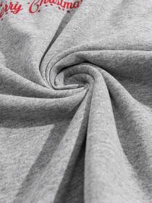 Set di abbigliamento da casa a maniche lunghe con stampa natalizia, regalo di Natale per il fidanzato