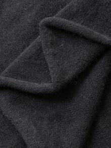 DAZY Damen Lässig einfarbiges Strickkleid, Herbst/Winter - Schwarz - Übersicht 5