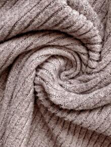 SHEIN Autumn And Winter  Maternity Plus Size Solid Color Square Neck Long Sleeve Ribbed Fitted Casual Dress Long Sleeve Maternity Dress Pregnant Dress Curve Maternity Clothes