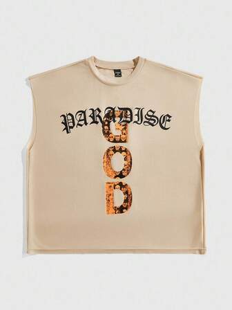 Street Life Men's Casual Letter Graphic Vest, Fall