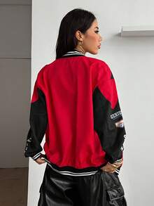 Coolane Women's & Men's Couple Same Style Date Night Couple Costumes Long Sleeve Race Car Driver Jacket,Valentine's Day In Fall/Winter,Cozy Fall And Winter Clothes For Women - Multicolor - View 7