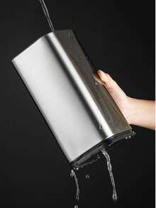 SHEIN Stainless Steel Square Knife Storage Block, Kitchen Utensil Holder, Knife Rack Caddy