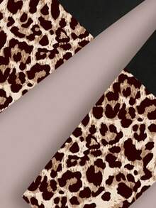 TaviRue 2 件套年轻女孩休闲豹纹“MAMA'S GIRL”字母图案长袖运动衫和长裤套装，卡通印花，适合秋冬季 - 彩色 - 查看 5