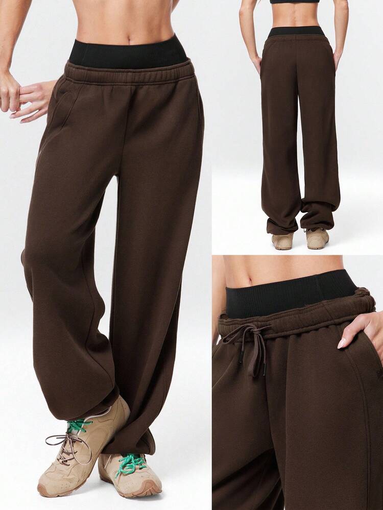 30" Everyday Fleece Be Comfy Oversized Fit Adjustable Drawstring Waist Basic Joggers With Side Pockets Daily Casual