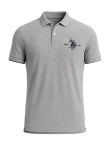 US Polo Assn Men's Polo Shirts Grey - Grey - View 4