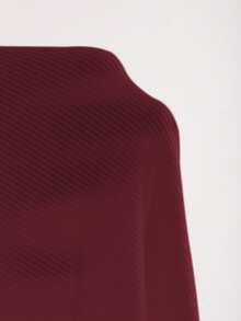 Dazy Plus Áo thun tay dài cổ khoét cỡ lớn có chi tiết cắt xẻ, Quần áo mùa thu, Quần áo trở lại trường - Màu Đỏ Sâu - Xem 6