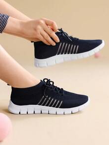 CUCCOO EASI 女士舒适、轻便、透气的日常休闲运动鞋 - 藏蓝色 - 查看 9