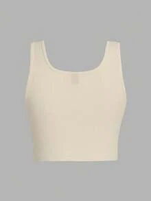 SHEIN EZwear 3 件套黑色、白色、灰色短款休闲修身圆领背心，适合夏季穿着 - 彩色 - 查看 11