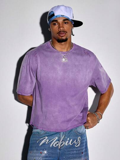 Street Life Men's Solid Color Round Neck Short Sleeve Casual Versatile T-Shirt, Summer