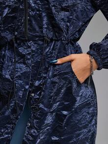 Innovista Women 2-In-1 Detachable Dual-Purpose Model Sport Jacket , Camping Running Outdoor, Going Out Tops, Light Jacket, Windproof Jacket, Blue Jacket, 2-In-1 Detachable, Zip Up Jacket, Women Jackets, Sports Windbreaker Light Jacket With Hoodie, Winter Women Jacket, Fall Winter Women Outfitfall Outfits For Women Cool Light Blue