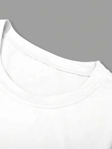 Manfinity LEGND Maglietta casual da uomo a girocollo con stampa all-over a maniche corte