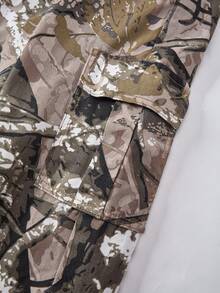 SHEIN Explorewe 少女休闲宽松印花牛仔裤，抽绳腰带，休闲度假风下装 - 米色 - 查看 6