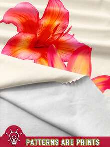 Aloruh 全新夏季百合花印花紧身迷你连衣裙，适合度假/海滩/优雅约会/音乐节 - 彩色 - 查看 3