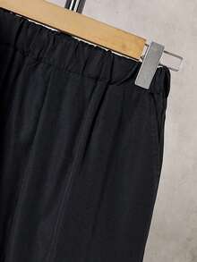 Tween Boy Contrast Color Zipper Collar Utility Pocket Jacket And Pants Casual Loose Suit, Autumn Fall Winter