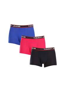 Tommy Hilfiger 3 Pack Men's Trunks - 藍紅黑 - 查看 1