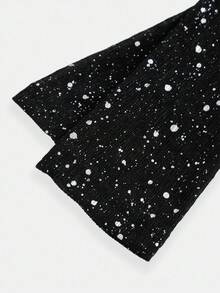 Teen Girls 2024 Fall & Winter Party Sequined Long Sleeve Dress - Black - View 4