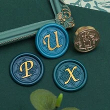 1 bộ tem sáp chữ cái A-Z với nhiều chữ cái cổ điển, đầu tem bằng đồng thau, dùng cho thiệp cảm ơn/phong bì/bao bì quà tặng/thư mời đám cưới, lễ đính hôn, tiệc tùng, hướng dẫn tự làm (26 tem) Đầu tem chủ đề Trở lại trường học, Đồ dùng học tập - nhiều màu - Xem 10
