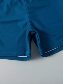 Traje De Baño De Playa De Mangas Raglán Para Niño Adolescente Con Bloque De Color - Multicolor - Ver 4