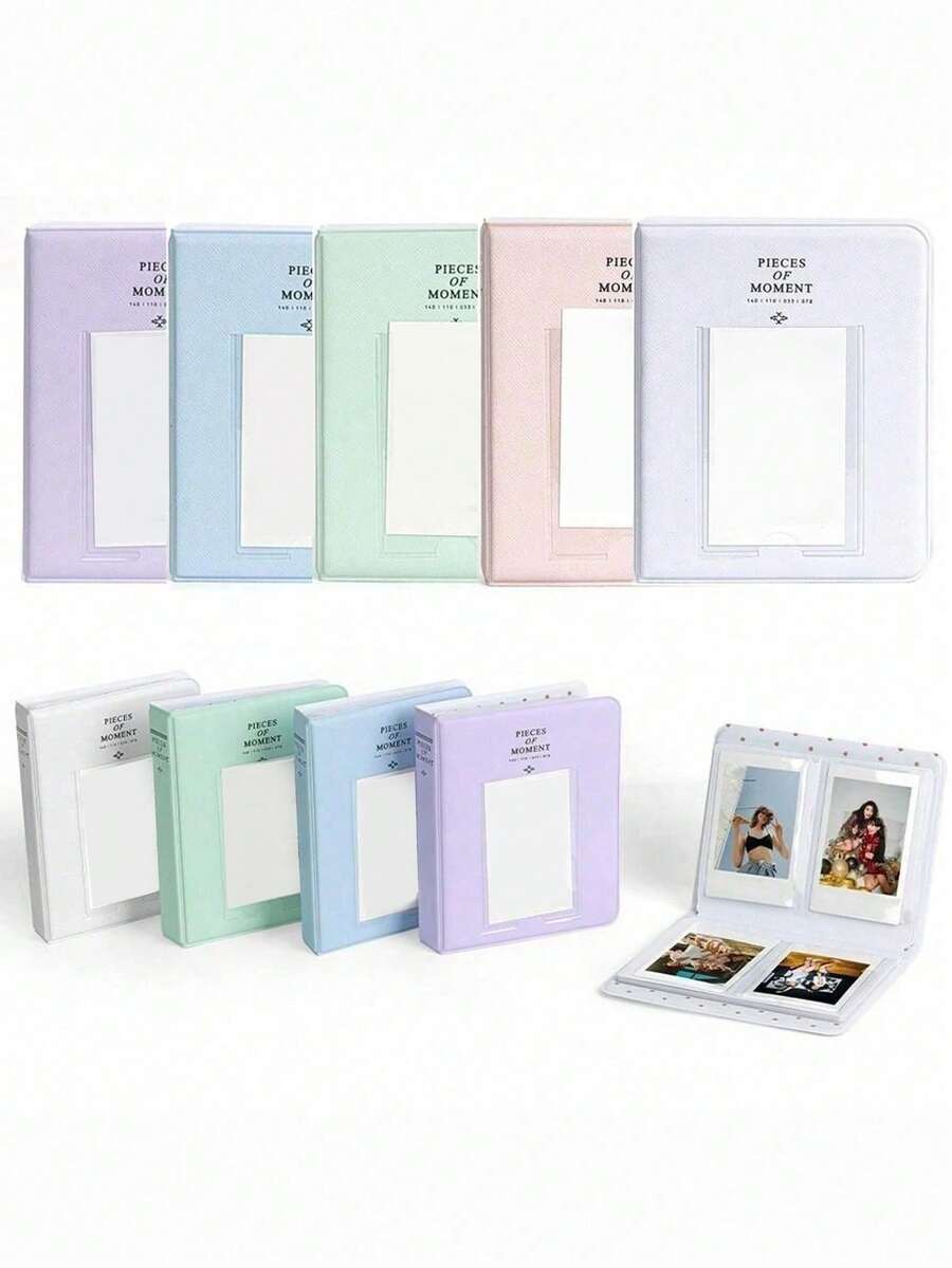 1Pc 3 Inch 64 Pockets Photo Album Instant Camera Pictures Storage Case Stamps Tickets Cards Organizer For Fujifilm Mini 12/11/9