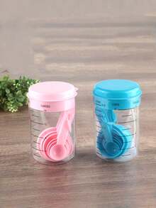 SHEIN 1 套量杯和量勺、塑料刻度粉勺、烘焙量勺、厨房烘焙工具套装 - 彩色 - 查看 12