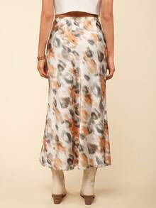 Coeurva 假期漸層印花女式魚尾搖擺邊編織裙 - 彩色 - 查看 5