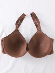 DesireSculpt Bộ 3 áo ngực có gọng màu trơn đơn giản cỡ lớn dành cho nữ, nâng ngực - Nhiều màu - Xem 7