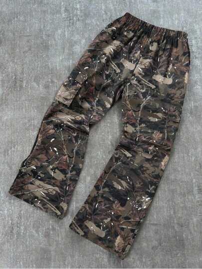 Bolty Tween Boys' Casual Everyday Comfortable Leaf & Plant Print Patch Pocket Loose Straight Woven Pants Camo Cargo Pants Hunting Pants Cargo Pants Boys Camo Pants Boys Camo Pants Suitable For Birthday Parties, Evening Parties, Performances, Weddings, Baptisms, Opening Ceremonies Daily Suitable For Daily Use Suitable For School Suitable For Travel Suitable For Sports Suitable For Autumn And Winter Youth Camo Pants Camo Pants For Boys Fall