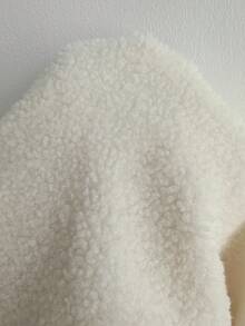 SHEIN Unity Women's Autumn/Winter Versatile Wool Blend Stand Collar Loose Jacket