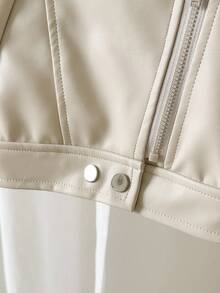 SHEIN Playful Pals Baby Boys' Thermal Lined Long Sleeve Jacket Fall Winter - Apricot - View 6