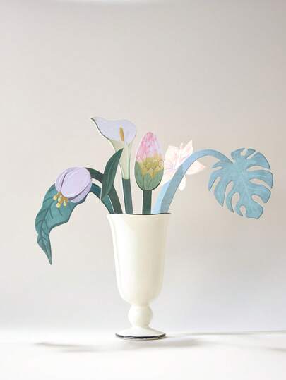 Joivida 1PC Paper Flower Craft Ornaments, Flower Art Diffusion Cards, Aroma Diffuser Accessories, Flower Cards, And Vase Ornaments Are Home Decorations For Dining Rooms, Living Rooms, And Bedrooms