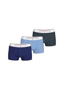 3pcs Men's Comfortable Soft Breathable Letter Waistband Boxer Briefs - Multicolor - View 1