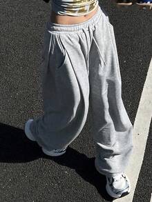 DAZY Teen Girl Casual Sweatpants, School Uniform Sports Loose Pants, Autumn Wear