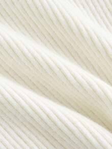 Skyraze Women 3D Floral Trim Pullover Sweater Jumpers Pullover Back-To-School Clothing White Sweater Casual Daily Wear,Tops,Brunch Women,Renaissance Fair,Concert Women, In Fall/Winter - White - View 8