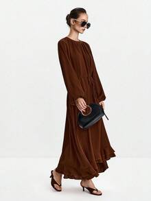 Lumivelle Halloween Women Short Dresses Fall Cloth For Women - Redwood - View 4